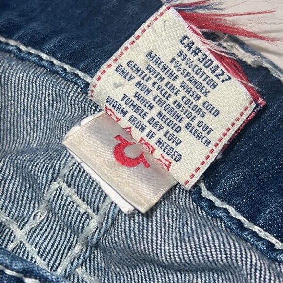 TRUE Religion blue Stella vintage low rise distressed skinny jeans size 29 - Picture 10 of 13